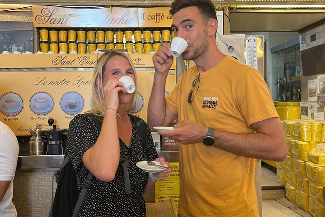 Rome Pantheon: Award Winning Gelato Tiramisu & Espresso Food Tour - Tazza d’Oro: Historic Espresso and Granita di Caffè con Panna
