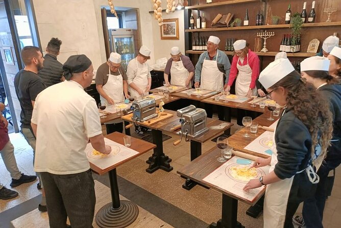 Rome: Pasta Cooking Class, Dinner & Wine in Authentic Restaurant - Pasta dough to plating: your hands learn the Roman basics