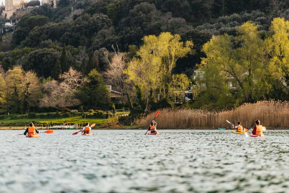 Rome: Popes' Lake, Kayak Tour with Swimming & Roman Pizza - What You See From Lake Albano (It’s Not Just Pretty Water)