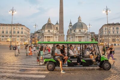 Rome Private 2-Hour Tour with Hotel Pickup - Hotel pickup in a green golf cart: comfortable, but confirm your location