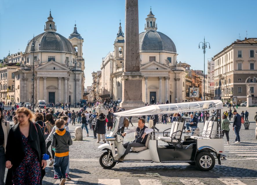 Rome: Private City Tour by Electric Tuk Tuk - Trevi Fountain and the Piazzas: Rome for Photos and People-Watching