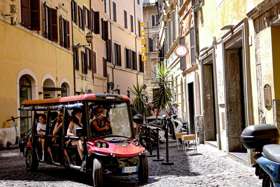 Rome: Private Customizable 3-Hour Golf Cart City Tour - Campo de’ Fiori Market and the Cappuccino Break