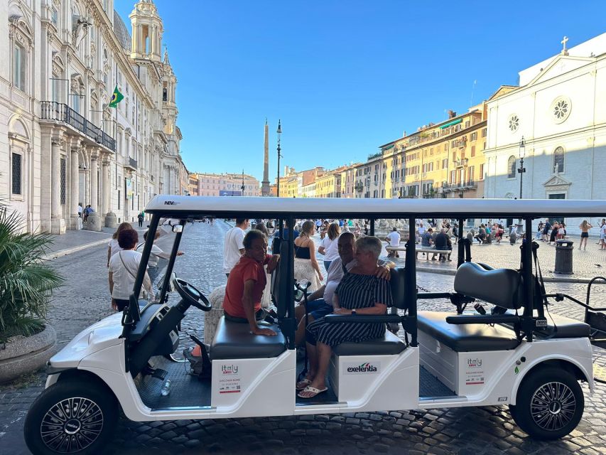 Rome: Private Golf Cart City Highlights Tour - Piazza Venezia, Piazza Navona, Piazza di Spagna: Postcards Without the Grind