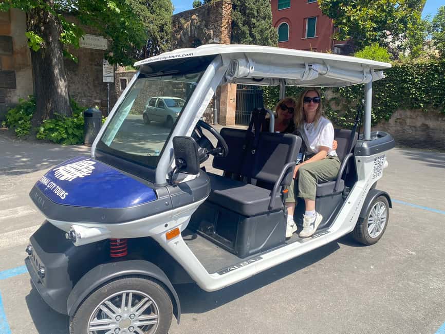 Rome: Private Golf Cart Tour with Artisanal Gelato Tasting - Piazza Navona and Trastevere: where the tour turns into strolling