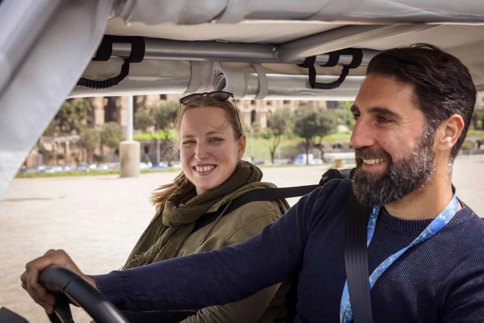 Rome: Private Golf Cart Tour with Driver - Stop-by-Stop: Colosseum, Roman Forum, and Circus Maximus