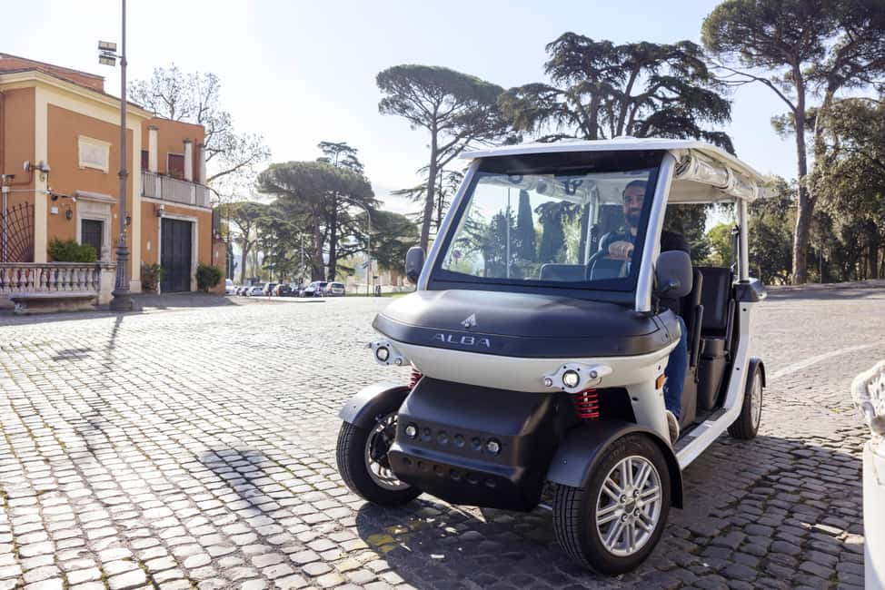 Rome: Private Golf Cart Tour with Driver - Giardino degli Aranci Views, Trastevere Photos, and Santa Cecilia