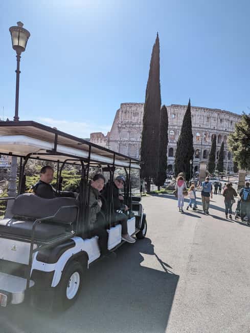 Rome: Private Golf Cart Tour with Hotel Pickup - Key things to know before you ride