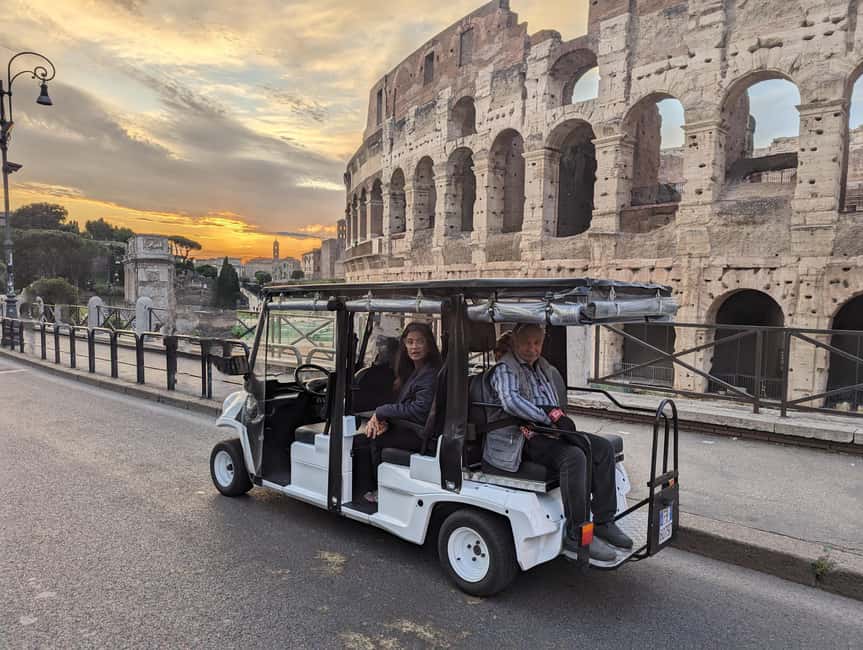 Rome: Private Golf Cart Tour with Hotel Pickup - Roman Forum photo stop: history you can actually place