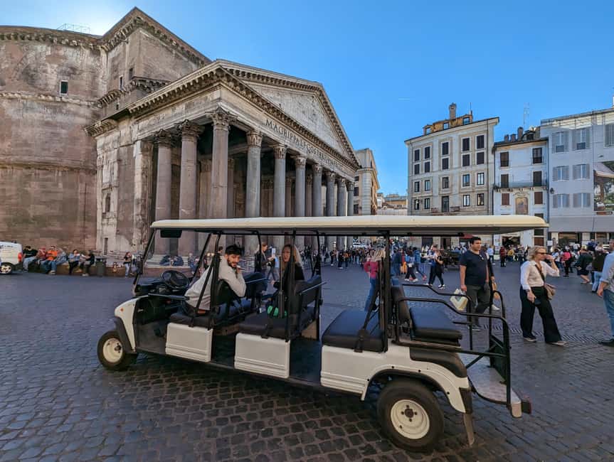 Rome: Private Golf Cart Tour with Hotel Pickup - St. Peter’s Basilica area: big sightlines, guided timing