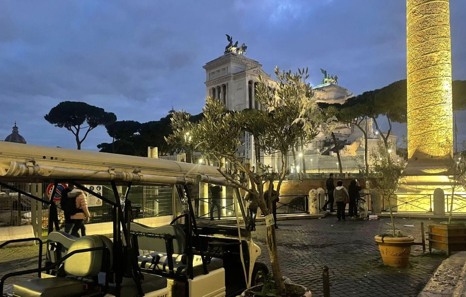 Rome: Private Golf Cart Twilight Tour Rome with Aperitivo - Spanish Steps: The Timed Start for Photos and Orientation