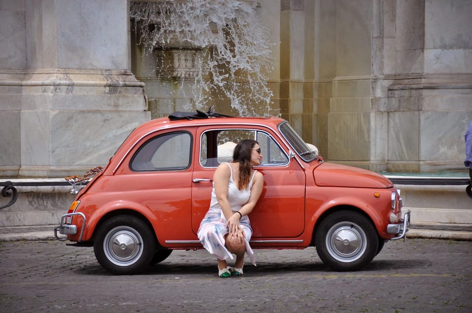 Rome Private Tour and Photo in a Vintage Fiat 500 - Circus Maximus photo stop: big scale, short time