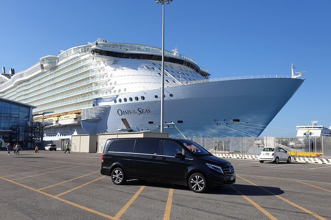 Rome: Private Transfer to/from Civitavecchia Port Van Mercedes - Door-to-door pickup: what meeting at the ship actually means