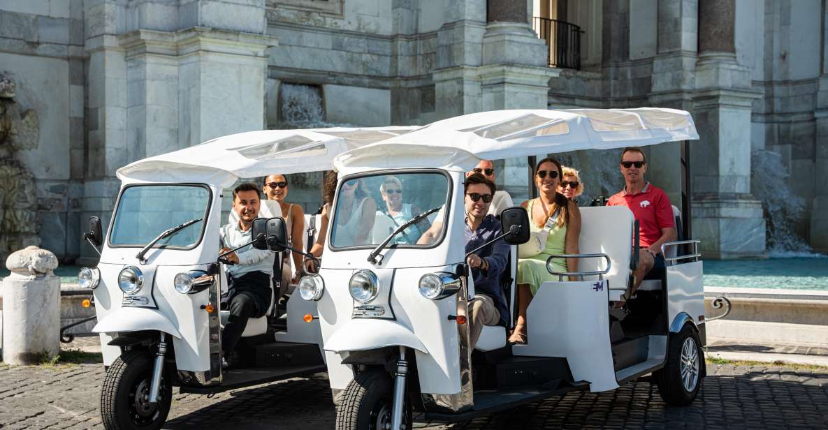 Rome: Private Tuk Tuk Tour with Hotel Pickup and Prosecco - Why an electric tuk tuk is a great way to see Rome