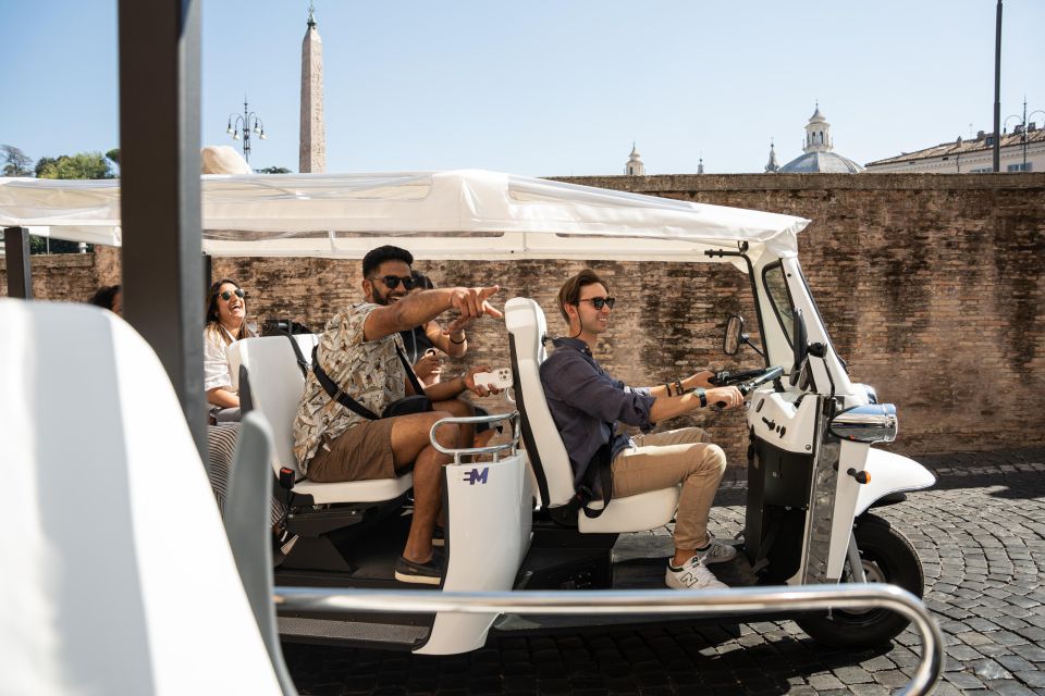 Rome: Private Tuk Tuk Tour with Hotel Pickup and Prosecco - Pyramid of Cestius and the quieter Rome moments