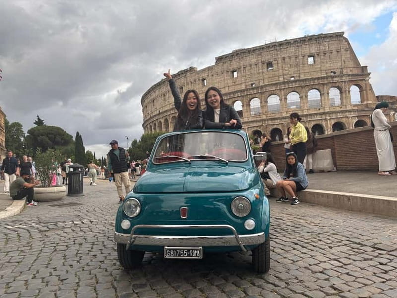 Rome: Retro Fiat 500 car tour with Pro-Photographer - Key things to know before you go