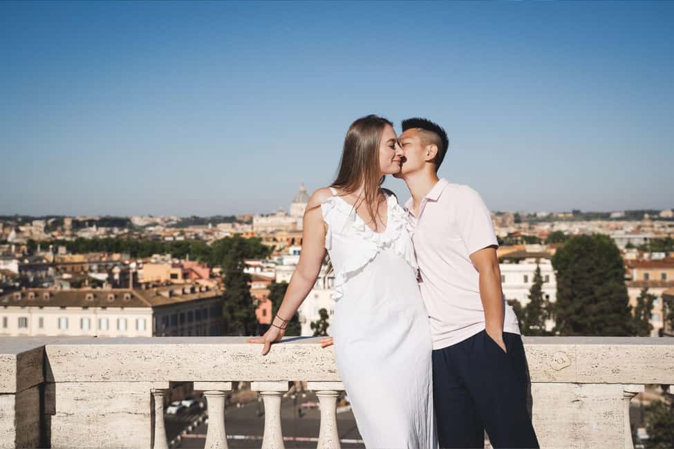 Rome: Romantic Couple Photoshoot at Villa Borghese - How the session actually feels: guided posing, not forced posing
