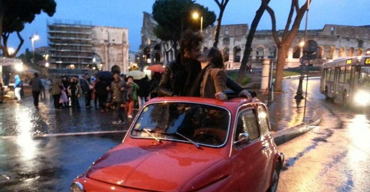 Rome: Romantic Night Tour by Classic Fiat 500 - Guides and stories: why the narration matters on a 2-hour tour