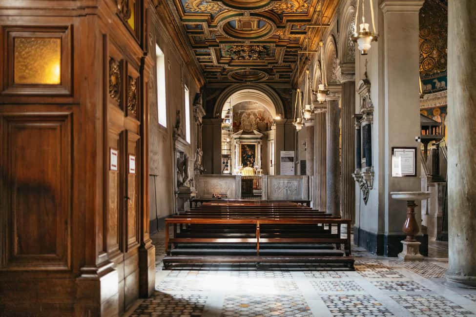 Rome: San Clemente Underground and Basilica Guided Tour - The 12th-century basilica and gold mosaics: why the start is more than decoration