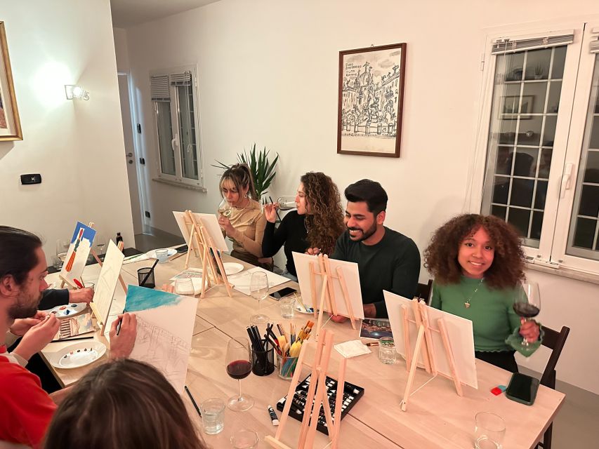 Rome: Small-Group Art Class with Wine - Taking Your Canvas Home (and Keeping It Looking Good)