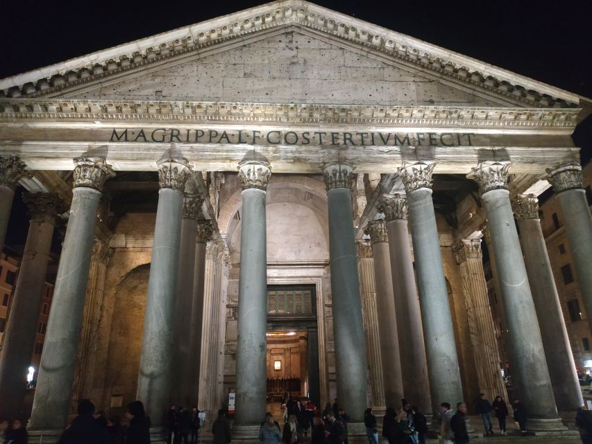 Rome: Spanish Steps, Trevi, Navona and Pantheon Sunset Tour - Pantheon Exterior Viewing: Why You Look Up