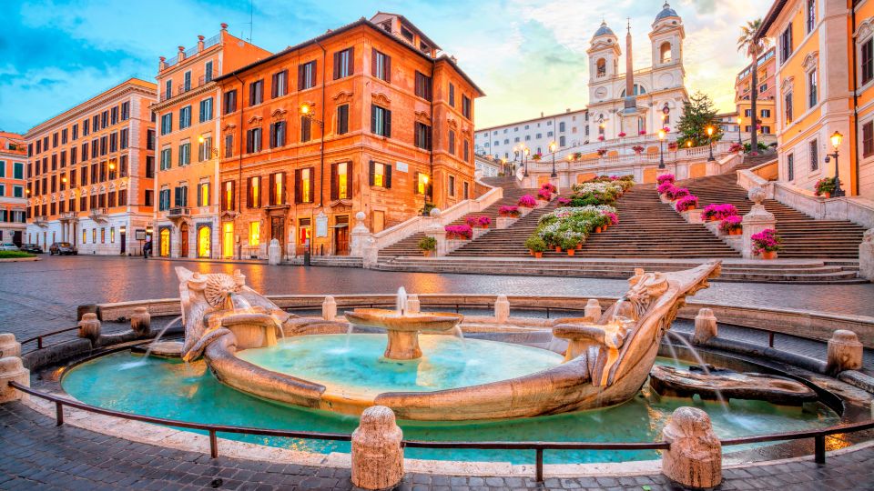 Rome: Squares and Fountains Walking Guided Tour - Trinità dei Monti: start with the view, not the crowd