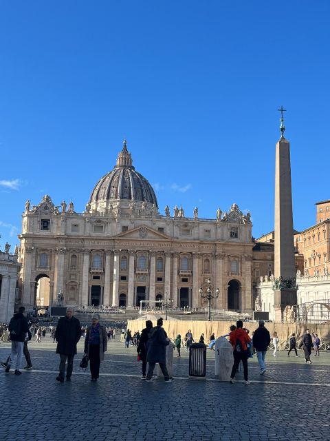 Rome: St. Peter's Basilica and Papal Grottoes Guided Tour - St. Peter’s Square: Bernini’s sightlines and the Egyptian Obelisk