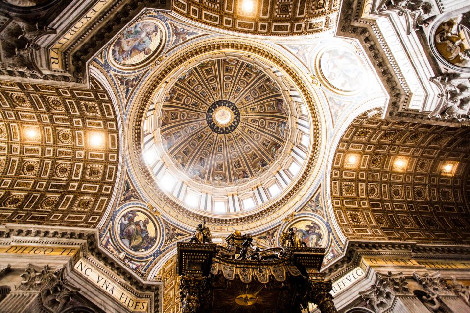 Rome: St. Peter's Basilica & Dome Entry Ticket & Audio Tour - Climbing St. Peter’s Dome: elevator option plus the real stair count