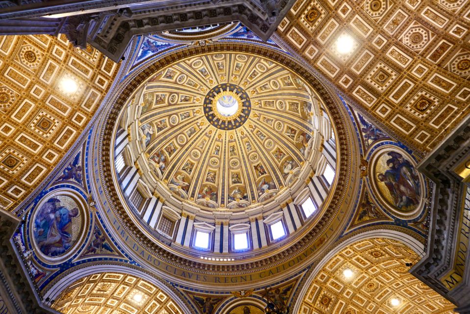 Rome: St. Peter's Basilica with Dome Private Tour - Climbing the dome: mosaics up close and Rome in one view