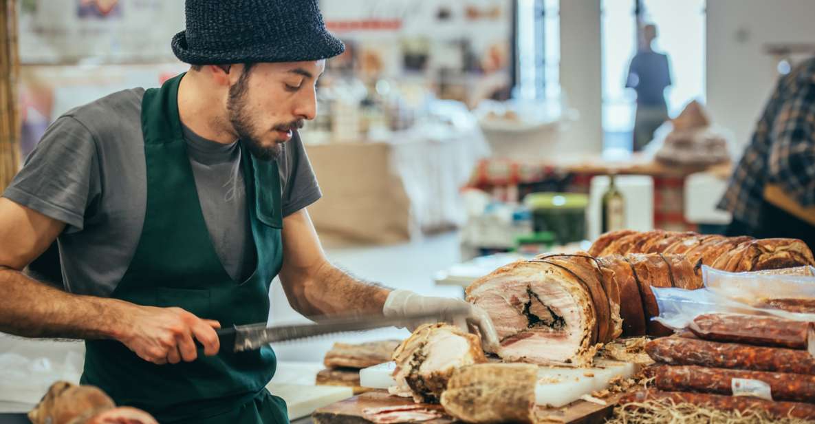 Rome: The Vatican Market Experience Tasting and Class - The tasting route: bruschetta, Roman pizza, supplì, porchetta, cheese, and wine