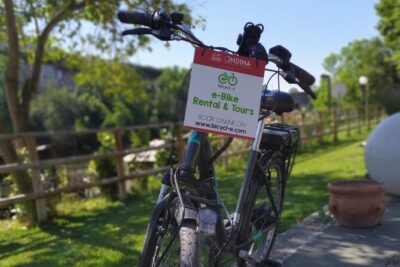 Rome Tiber cycle path: Electric & Muscle Rental Bike - Getting to Lungotevere delle Armi 44 without losing time