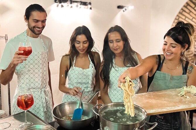 Rome Tipsy Cooking Class: Make Pasta and Mix 3 Spritz Cocktails - What You’re Paying For: Pasta Skills Plus Three Spritz Cocktails