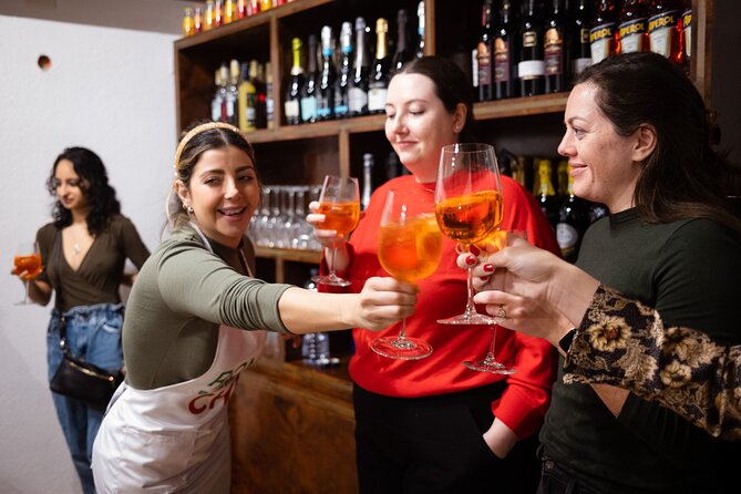 Rome Tipsy Cooking Class: Make Pasta and Mix 3 Spritz Cocktails - First Round Aperol Spritz: Getting Loosely Social Before You Cook
