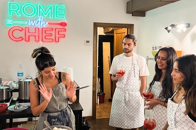 Rome Tipsy Cooking Class: Make Pasta and Mix 3 Spritz Cocktails - Hugo While You Cook, Limoncello at the End: The Spritz Rhythm