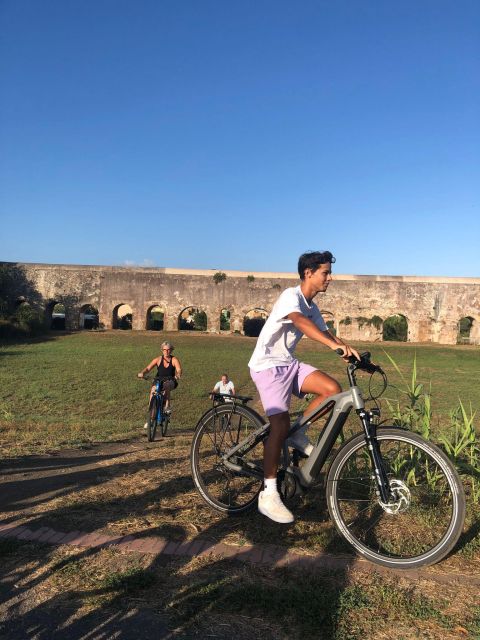 Rome: Tour by Top E-bike Ancient Appian Way Catacombs Aqueducts - Circus of Maxentius and the Tomb of Cecilia Metella: ruins you can frame