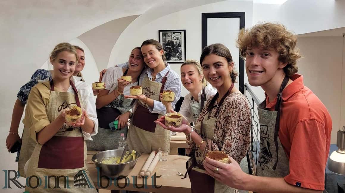 Rome: Traditional Pasta and Tiramisu Cooking Class - Rolling fresh pasta dough: technique you can repeat at home