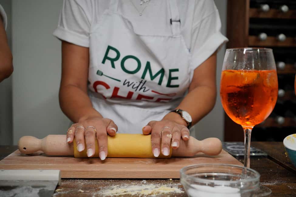Rome: Traditional Pasta with Cocktails Cooking Class - Step two: making fresh pasta in a small group