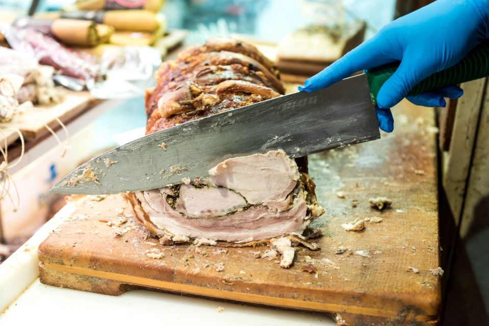 Rome: Twilight Trastevere Food Tour with Wine Tasting - “King of Porchetta” roast pork: when you want the real deal