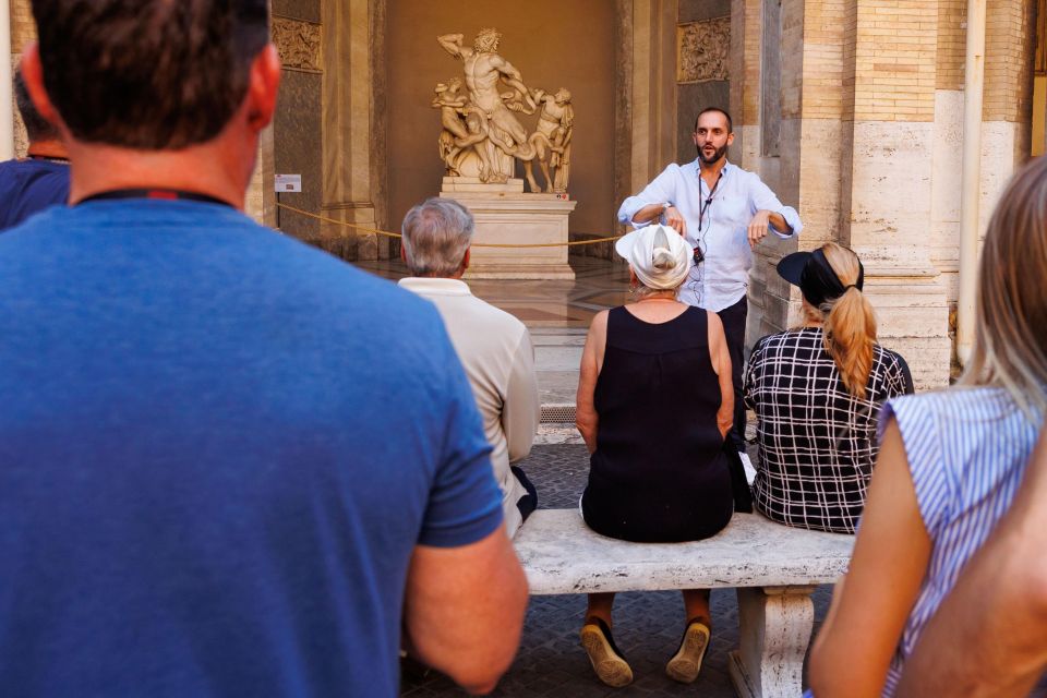 Rome: Vatican Museums & Sistine Chapel Fun Tour with Entry - The museum route: Ancient Egyptian, Greek, and Roman statues that land