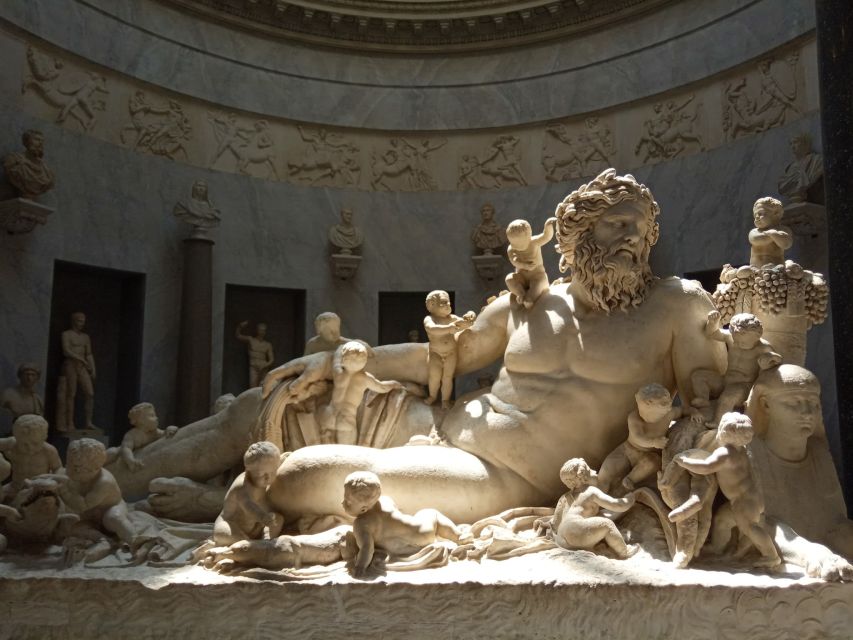 Rome: Vatican Museums Sistine Chapel St Peters Basilica Tour - Vatican Museums route: from Cortile del Belvedere into the big rooms