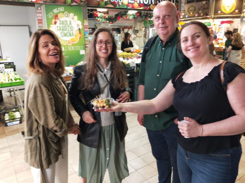 Rome: Vatican Street Food and Wine Tour with Farmers Market - Trionfale farmers market tastings: pizza, cheese, fried risotto balls, and more