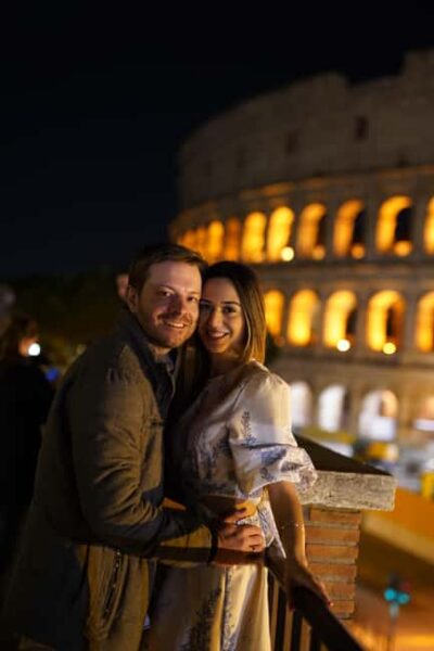 Rome: Vespa Night Tour with Aperol Spritz & Photos - Colosseum at night: the illuminated stop that sells the whole idea