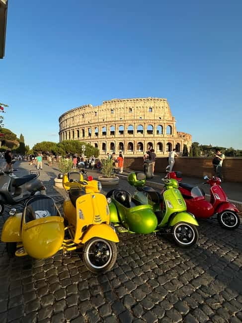 Rome: Vespa Sidecar Tour with Hotel Transfers & Gelato - Castel Sant’Angelo and St. Peter’s Square: two very different atmospheres