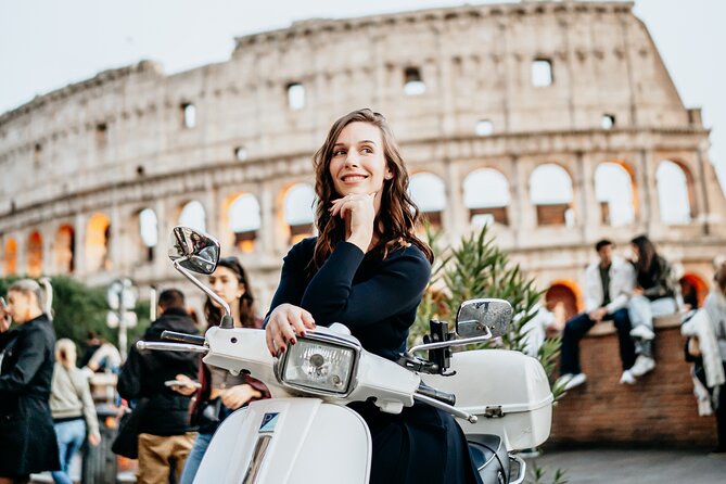 Rome Vespa Small Group Tour with Photoshoot - Forum Boarium: Tempio di Ercole Vincitore and its circular surprise