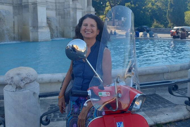 Rome Vespa tour with Pro Photographer - Janiculum Terrace and the Vatican in the distance