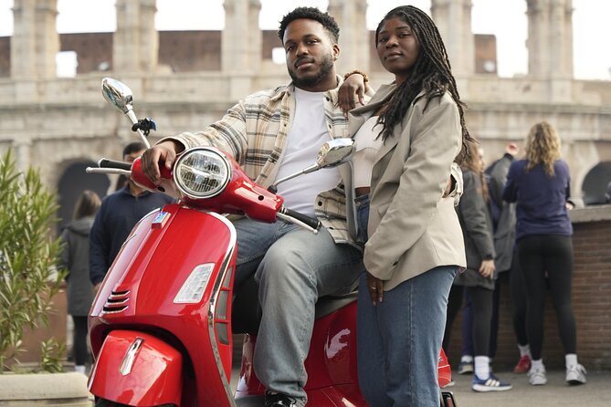 Rome Vespa Tour with Professional Photoshoot - Colosseum Photo Stop: Your First Big Landmark Moment