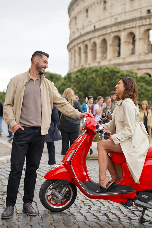 Rome Vespa Tour with Professional Photoshoot - Professional Photos: 20 Delivered Per Person