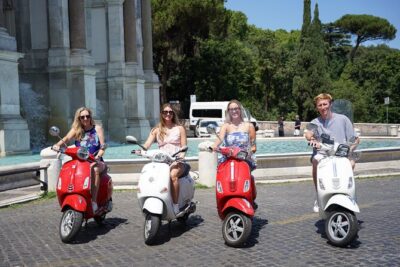 Rome Vespa Tour with Tiramisu - Giardino degli Aranci: free entry, orange trees, and panoramic Rome views