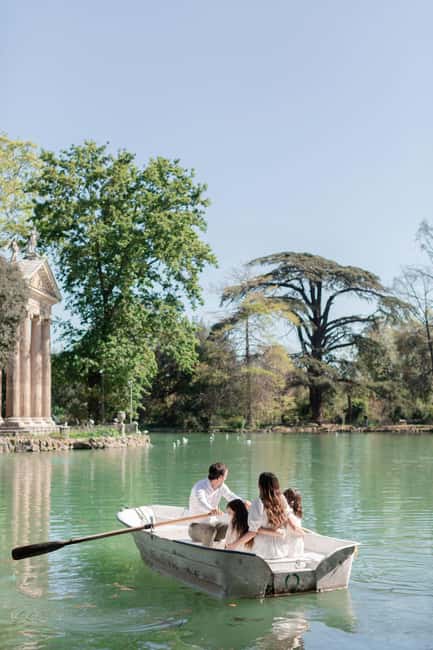 ROME: Villa Borghese Lake tour by boat paddling independently +aperitivo - Practical Tips for a Smooth Row and a Relaxing Aperitivo