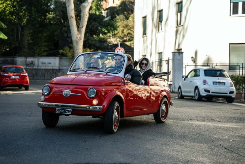 Rome: Vintage Fiat 500 Cabriolet Private City Tour - Janiculum Hill and the high-view payoff