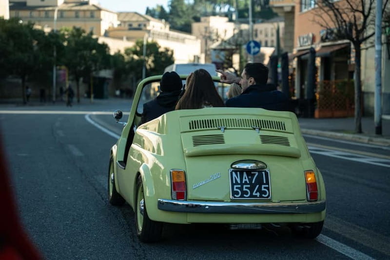 Rome: Vintage Fiat 500 Cabriolet Private City Tour - Pyramid of Cestius: the quick stop that rewards your attention